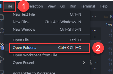 Select workspace folder